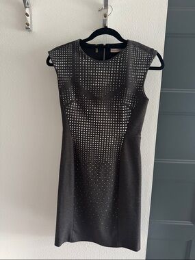 Rebecca Taylor Metallic Beaded Dress